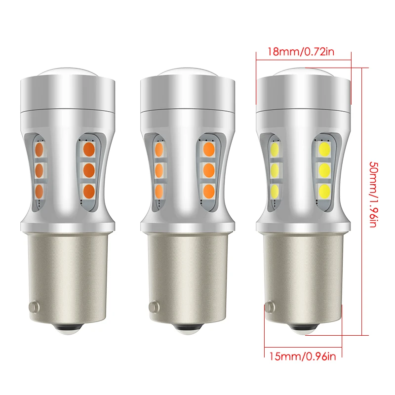 1 шт. 1156 BAU15S PY21W BA15S P21W Светодиодная лампа T20 7440 W21W 7443 W21/5W T15 для автомобильных