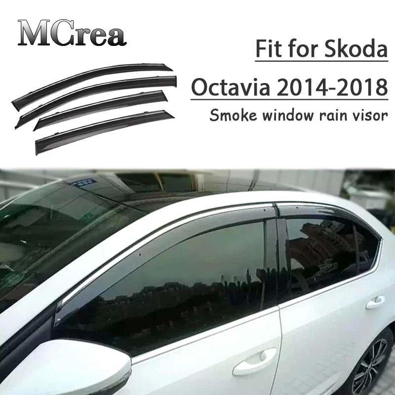 4 шт. защитный козырек от дыма и дождя для Skoda Octavia | Автомобили мотоциклы