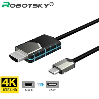 

1080P 4K USB C to HDMI Cable Adapter Type C Male to HDMI Male Adapter Converter For Samsung S9 S8 Huawei Mate 10 P20 MacBook Pro