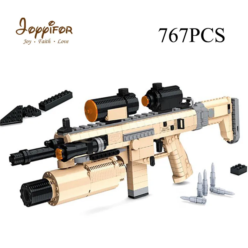 Joyyifor 14Kinds Revolver Pistol Power GUN Weapon Arm Model Toy Brick Building Blocks Set Weapon Compatible military