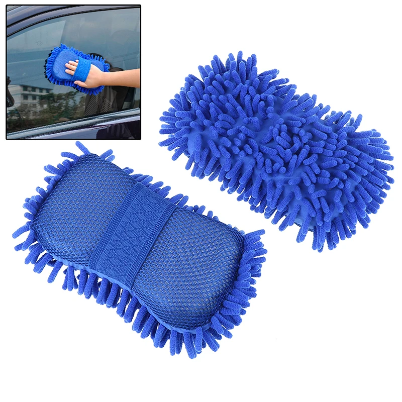 Real Microfiber Car Motorcycle Washer Cleaning Care Detailing Brushes