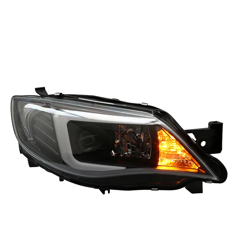 Автомобильный Стильный чехол на голову для Subaru WRX STI 2009-2012, светодиодный налобный фонарь, DRL, биксеноновый объектив, HID Double