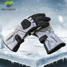 Frete grátis 1 pair MOTOBOY Profissional Luvas de Proteção Da Motocicleta Cavaleiro Motocicleta Luvas Inverno Quente À Prova D’ Água À Prova de Vento