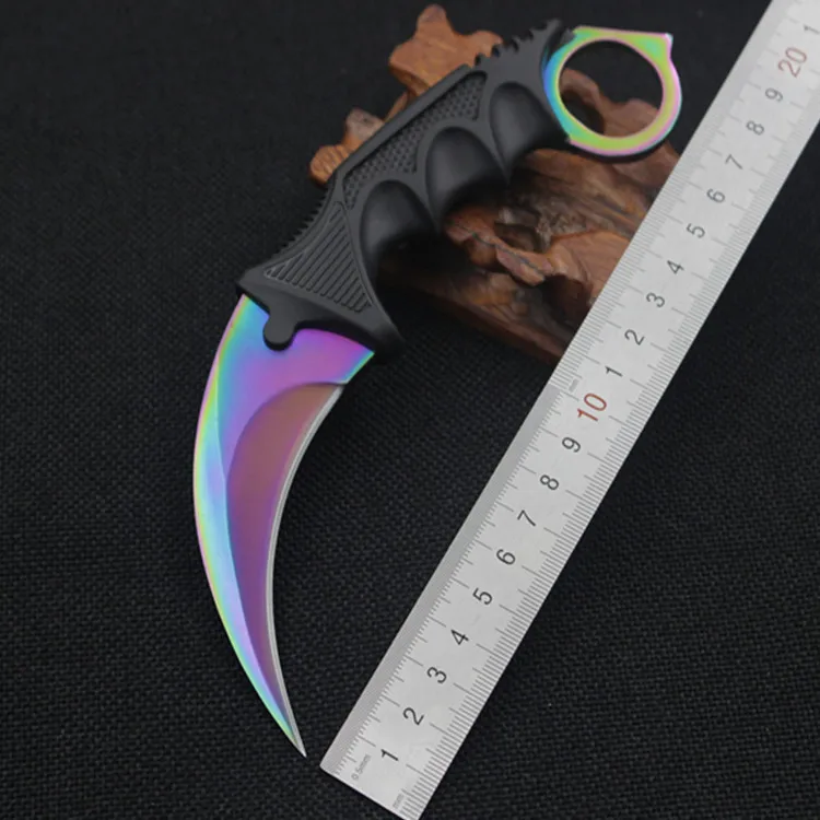 Горячее предложение! Распродажа! Ручной охотничий нож Karambit CS GO никогда не
