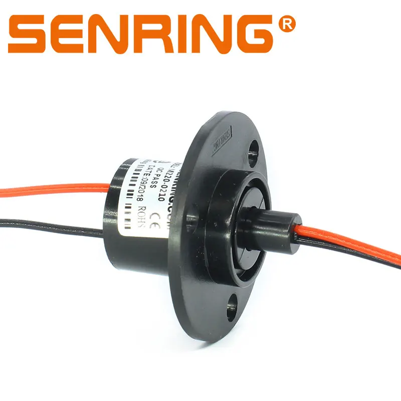 

2 Wires 10A of Capsule Slip Ring AWG17# Lead Wire Conductive Slipring Rotary joints