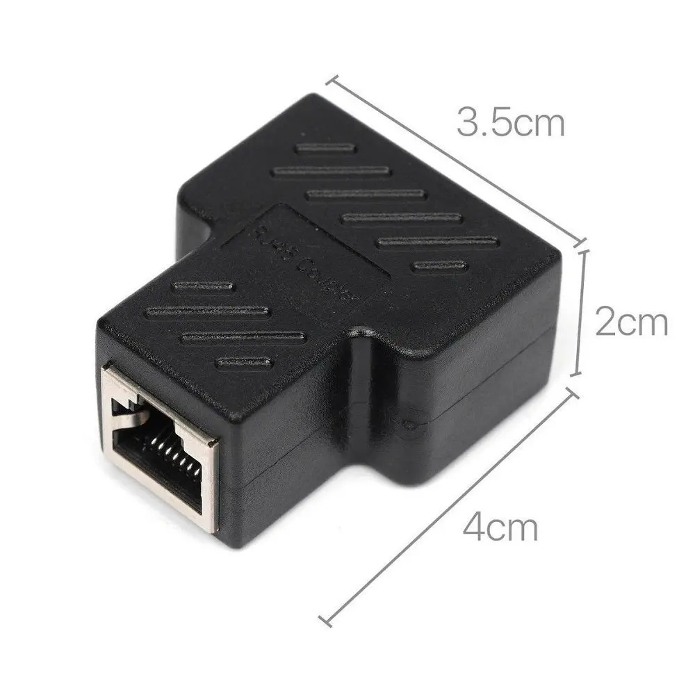 10 шт. RJ45 Сплиттер Адаптер от 1 до 2 портов USB к разъем адаптер кабель 8P8C удлинитель