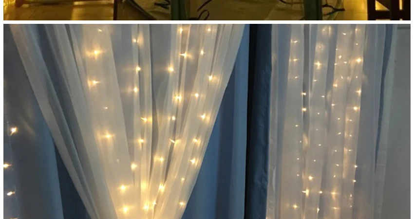 JULELYS 4x3 м 400 лампочек светодиодный светильник для занавесок Gerlyanda Рождественский Сказочный светильник s Праздничная Вечеринка комната гирлянда для свадебных украшений