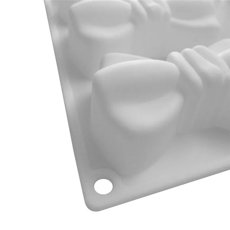 French 6 even bow mousse cake mold diy baked dessert silicone handmade soap household baking silicone mold Chocolate clay AprO1 (3)