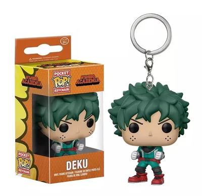 DEKU FUNKO POP Dragon Ball Супермен Человек-паук форки Бэтмен отряд самоубийц фигурка кукла Коллекционная модель брелок с коробкой - Цвет: DEKU