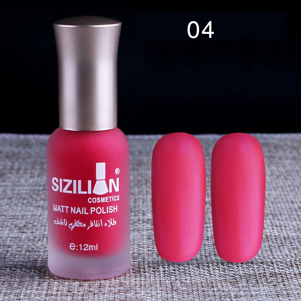 12ml Matte Dull Nail Polish Fast Dry Long Lasting Nail Art Matte Nail