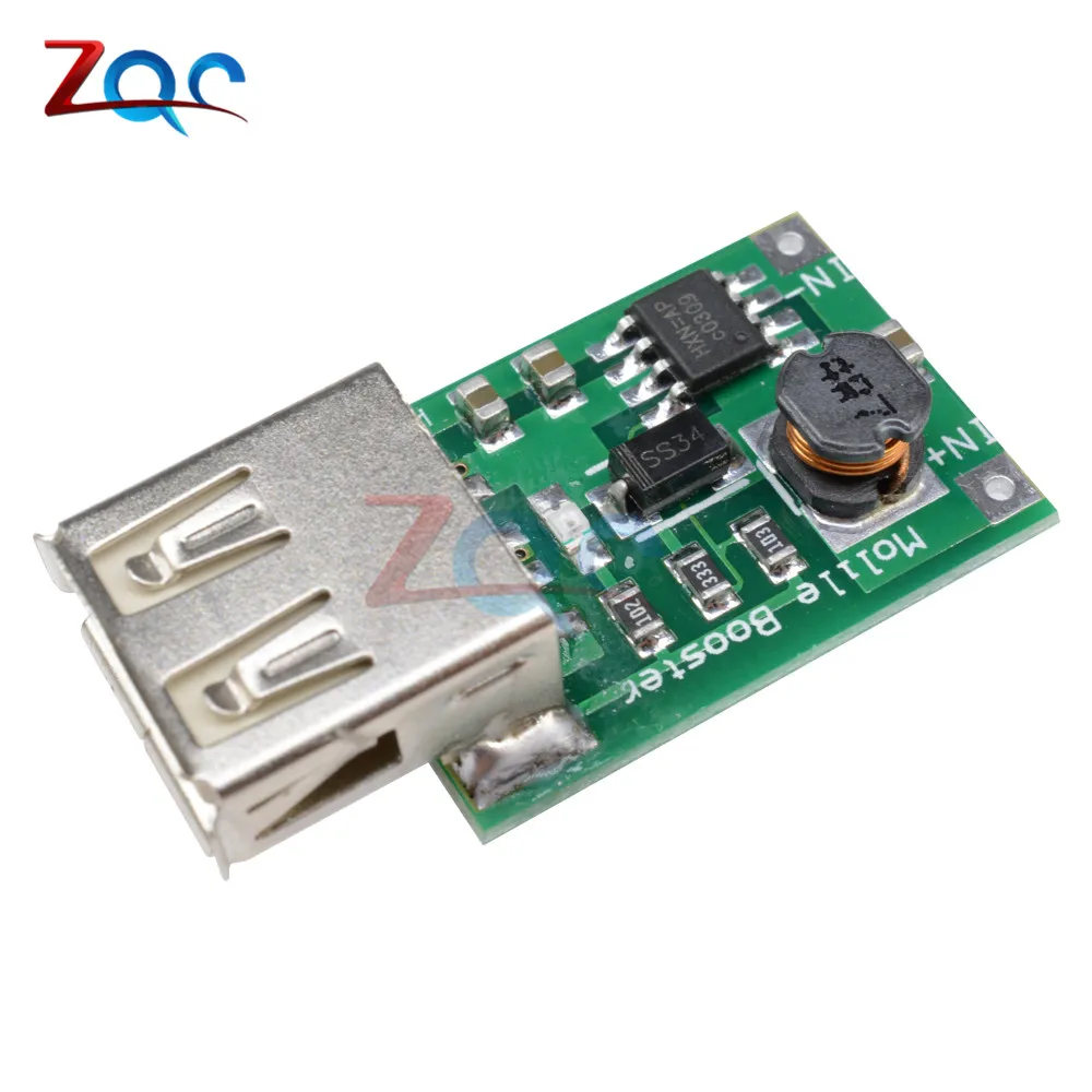 

2V-5V To 5V 1200MA USB Output Boost Converter Mini DC-DC Step-up Power Module Lithium Battery Charger Board For Phone Camera