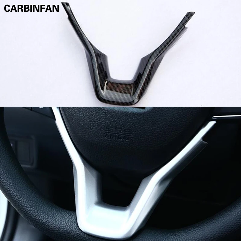 Garniture de volant de voiture cadre de couverture de volant de voiture garniture garniture de volant ins/érer autocollant pour Encino Kauai Kona 2017-2020 SUV argent