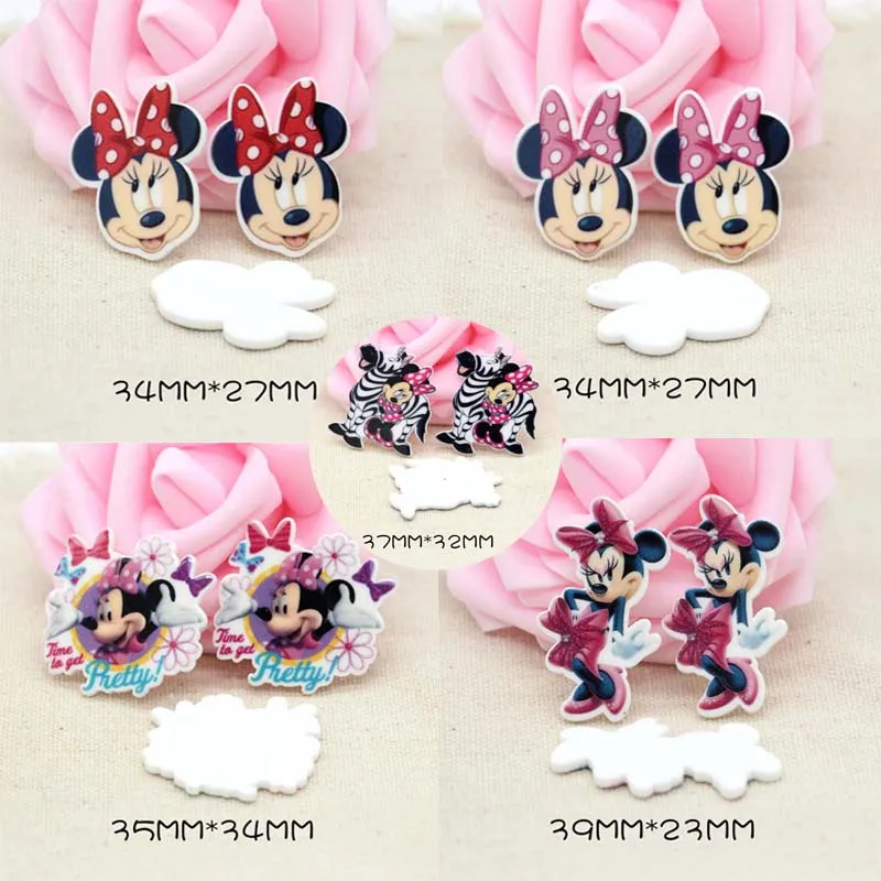 

50pcs/Lot Mixed Planar Resin Cabochon Flat Back DIY Flatback Hair Bow Center Home Decor Scrapbooking Handmade Craft