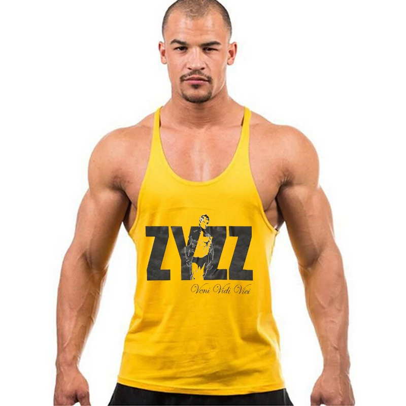 Fashion Men's Muscle Vests Cotton Gyms Clothing Stringer Sleeveless