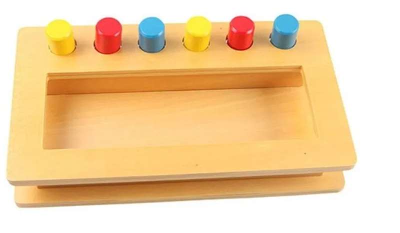 New Wooden Baby Toy Montessori Wood Tri-color cylinder insert box Learning Educational Preschool Training Baby Gifts New Wooden Baby Toy Montessori Wood Tri-color cylinder insert box Learning Educational Preschool Training Baby Gifts
