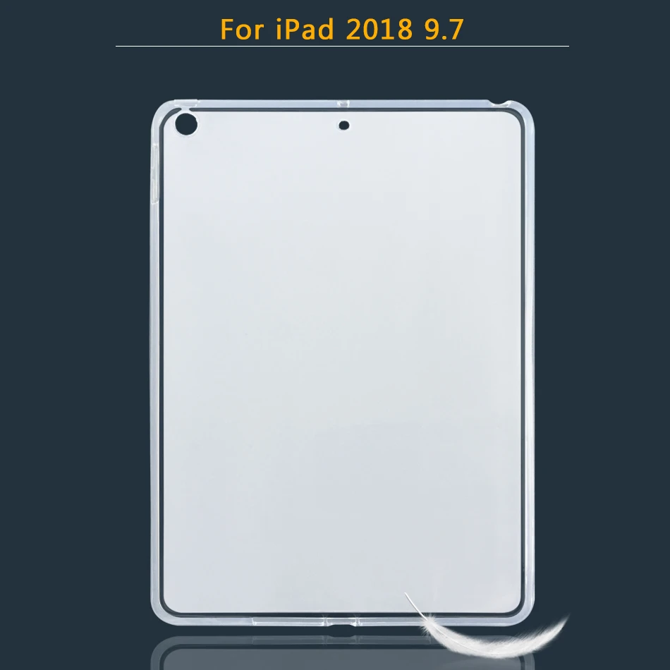 Силиконовый чехол для Apple iPad Air 1/Air 2/Pro 9,7 10,5 12,9 11 Мягкий ТПУ чехол Обложка для iPad 9,7 mini 1, 2, 3, 4, 5 лет - Цвет: 9.7(2018)