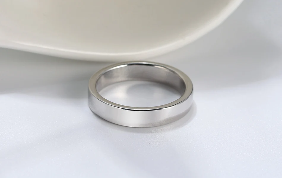 Effie queen 925 пробы серебряные женские кольца Классический Простой стиль кольцо для мужчин юбилей обручальное ювелирное изделие BR73