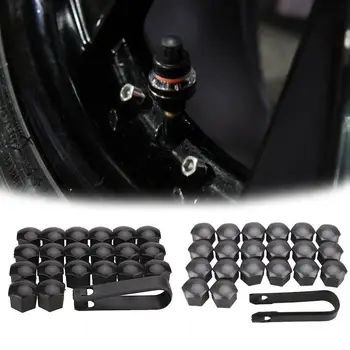 

Car Wheel Auto Hub Screw Cover 20Pcs 17mm Plastic Nut Bolt Caps Screw Decoration For Audi A4 A3 A5 A6 A1 Q3 Q5 Q7 TT Car styling