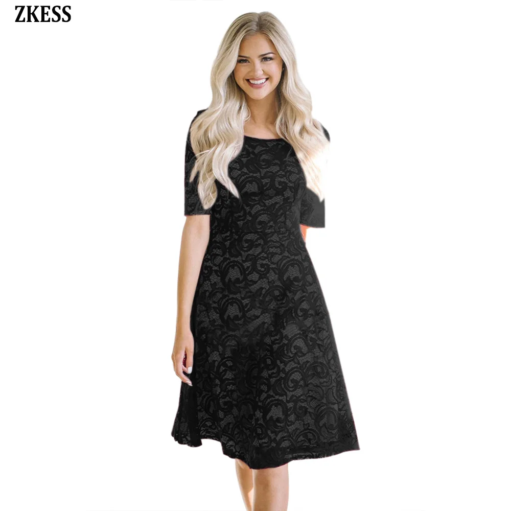Black-Lace-Party-Midi-Dress-LC61920-2-1