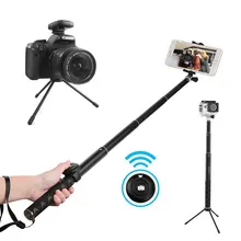 Selfie Vara com Bluetooth Remoto e Tripé Portátil À Prova D’ Água mini Monopé para GoPro para a Série Samsung para DSLR camera