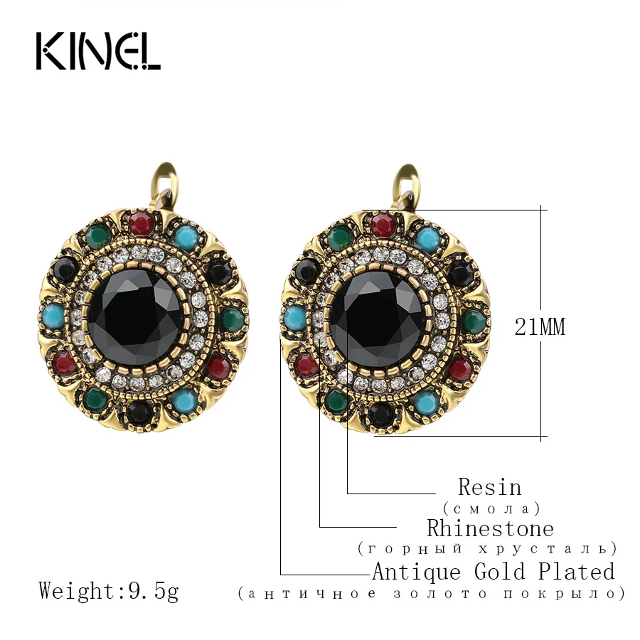 Кинели Горячая Boho Античное золото Цвет серьги для женщин в винтажном этническом