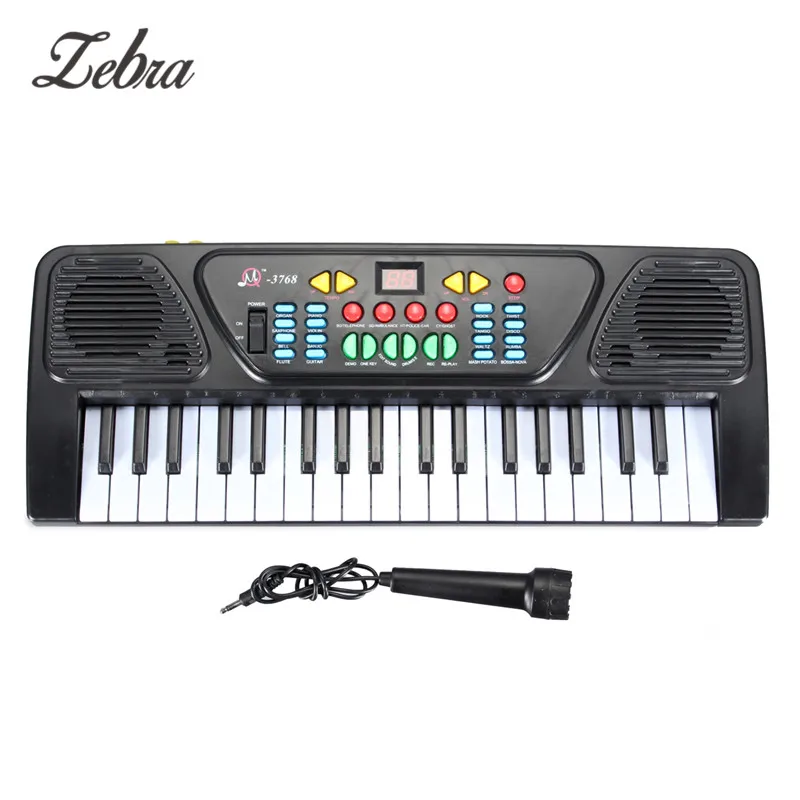 37 Keys Kid Organ Electric Piano Digital Music Electronic Keyboard Musical Instrument with Mini Microphone For Children Learning | Спорт и