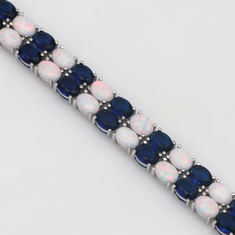JLB-056 New Design White Opal and 3AAA Zircons Phased Bracelet Wholesale Women Fashion Jewelry Gifts