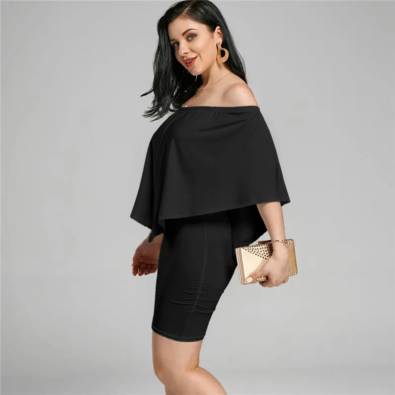 Женское мини платье с воротником лодочкой открытыми плечами|mini dress|women mini dresscasual