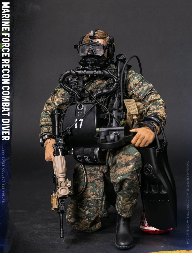 Коллекционная модель для поклонников коллекции 78055 1/6 USMC MARINE FORCE RECON боевой дайвер