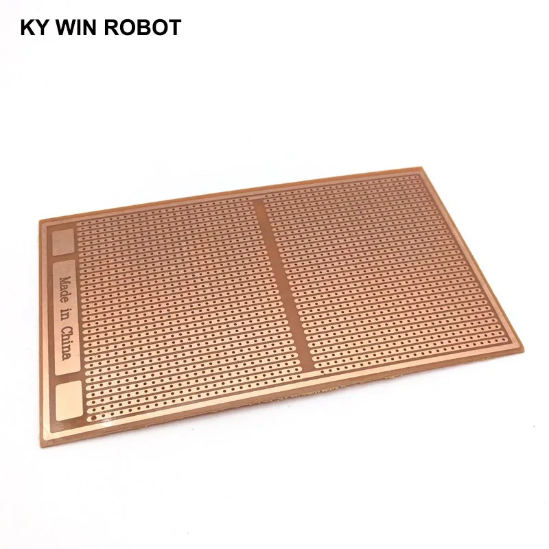 범용 실험 매트릭스 회로 기판, 원형 종이 PCB, DIY 반에서 반, 9x15cm, 1 개