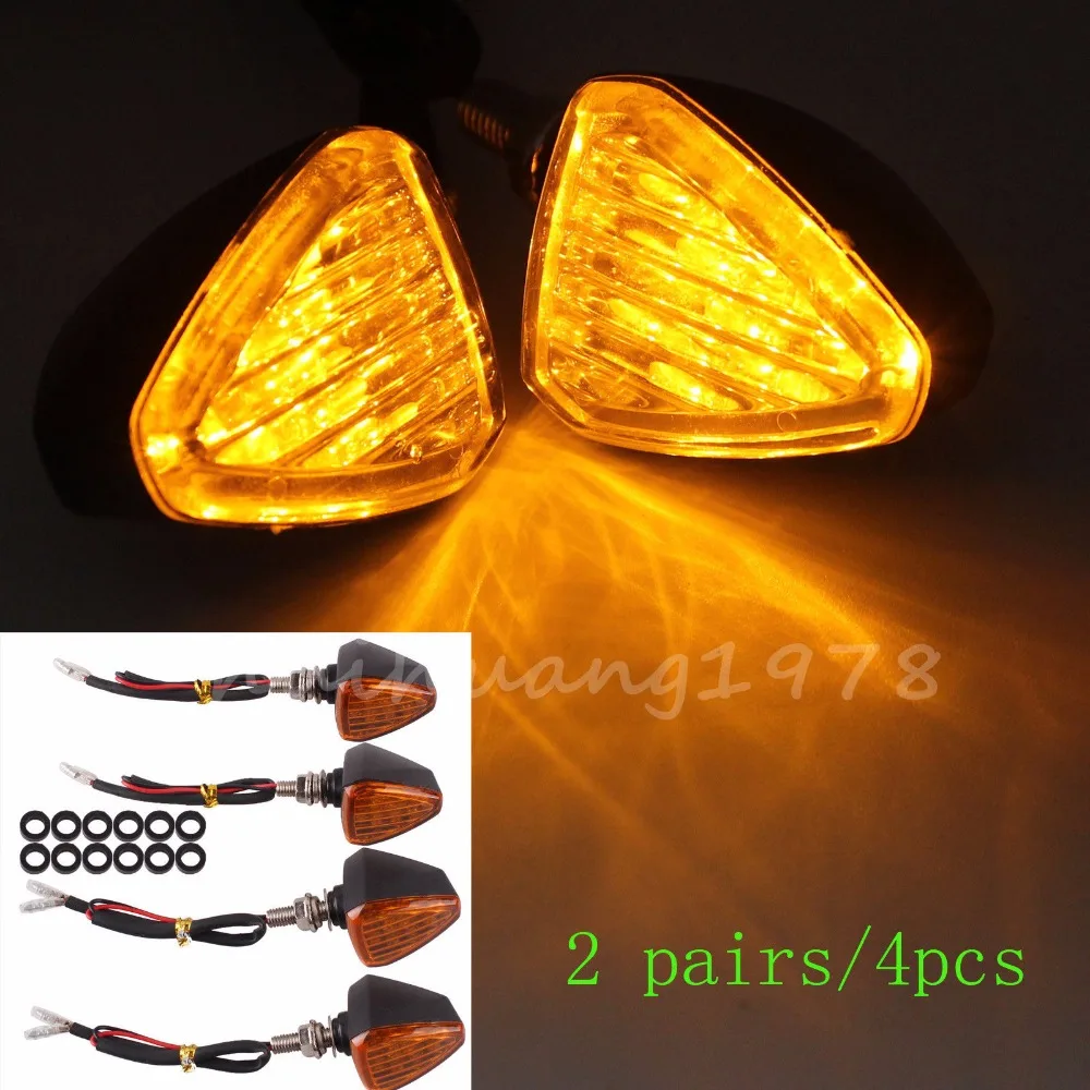 

4 X 13 LED New Mini Arrow Universal Motorcycle Turn Signal Light Blinker Indicator Amber Lamp Car Styling