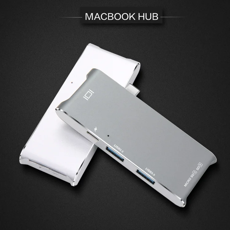Type-C hub Aluminum Alloy USB multifunction for MACBOOK converter HDMI 4K shielding interference EMC | Компьютеры и офис