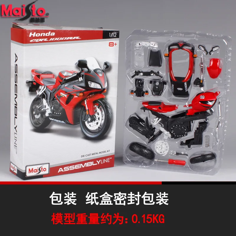 Сборная модель мотоцикла Maisto 1:12 Honda CBR1000RR из сплава сборная Игрушечная сделай сам|
