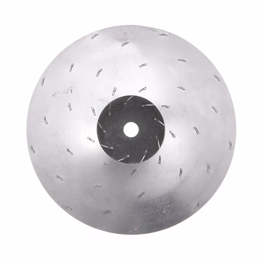 1pc Aluminum Silver Vacuum Cleaner Motor Fan Blade 8mm Hole Wind Wheel Impeller Part Diameter 112mm