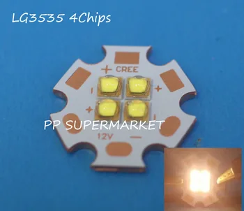 

LG3535 4Chip 12V LED Warm white Emitter instead of CREE XPG LED 20MM Copper Star