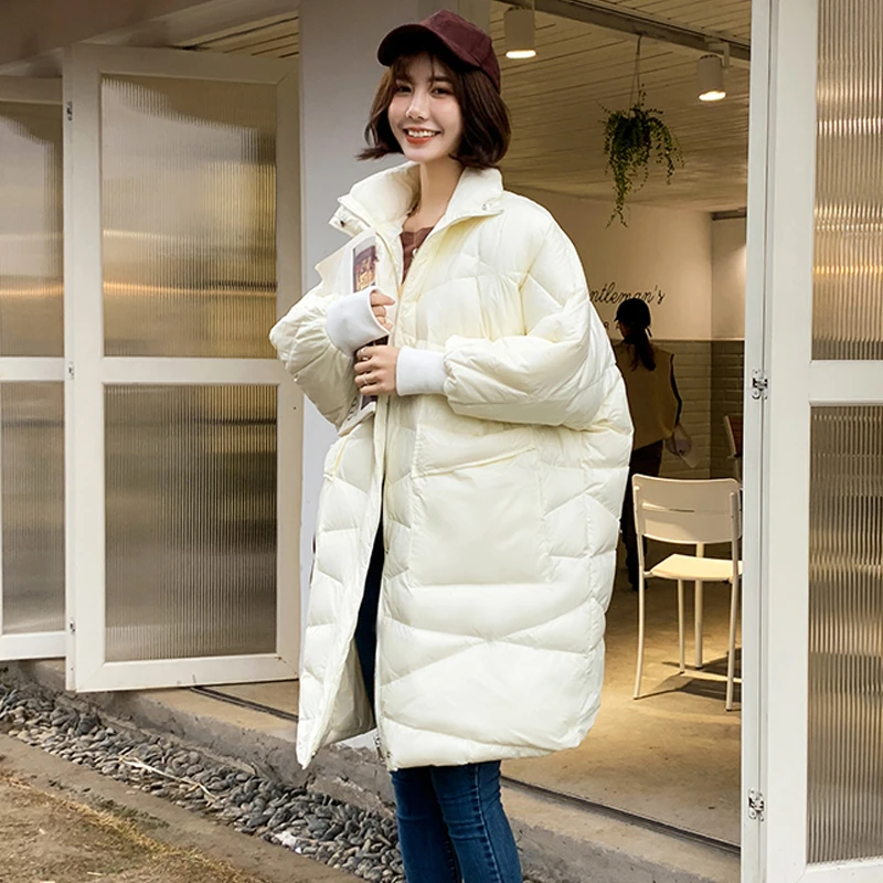 Oversize 90% chaqueta de plumón de pato blanco 2019 abrigo de invierno para chaquetas largas holgadas abrigo para embarazadas chaqueta para nieve parka|Abrigos de plumón| - AliExpress