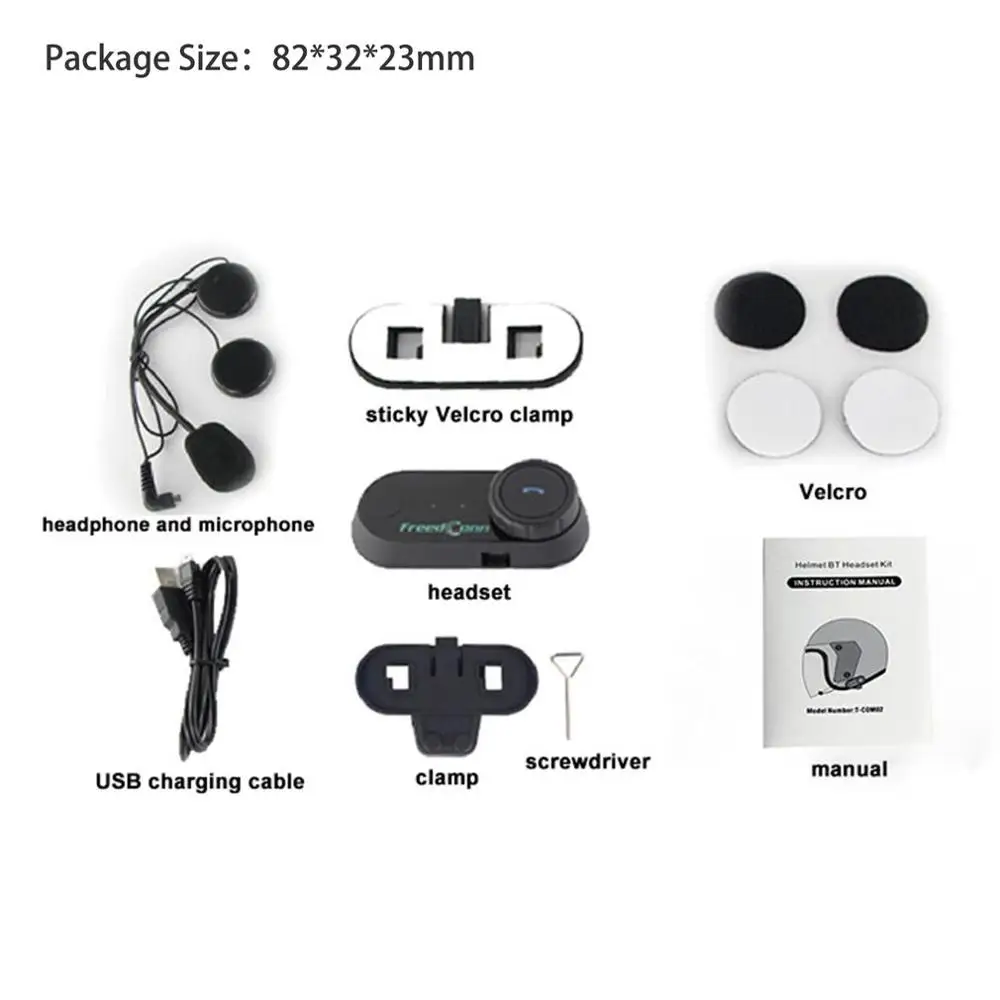 

Freedconn TCOM-02 Motorcycle Helmets Headset Motorcycle Helmet Wireless Headphone Control For MP3/4 Radio iPod