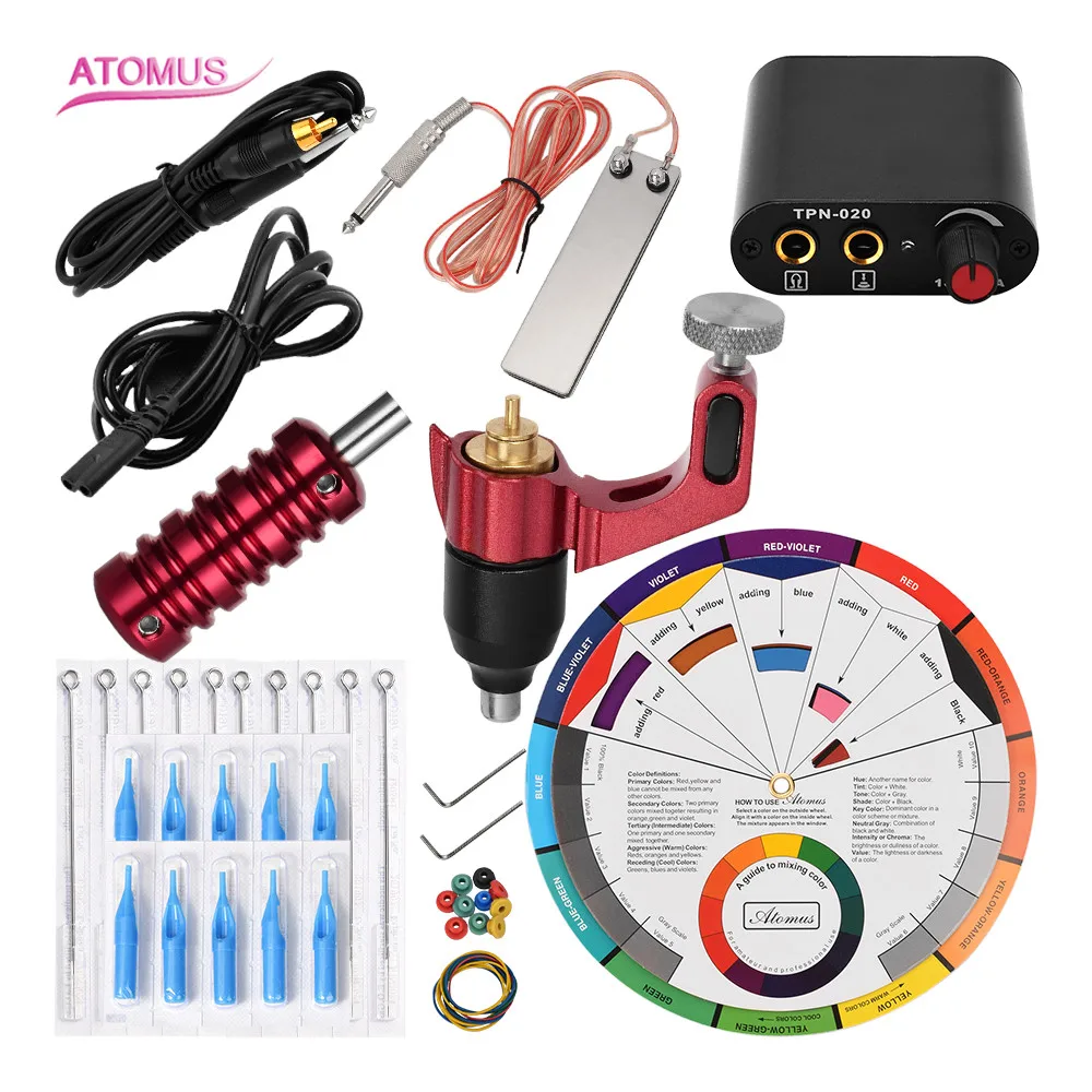 

Permanente Principiante Support Maquina De Tatuar Kits Tattoo Machine Tatuage Set Tatoo Rotary Beginner Tattos Pro Insumos Para