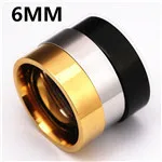 4 мм Радужное красочное кольцо титановое стальное кольцо для мужчин и женщин