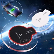 LRuiize фантазия Кристалл беспроводной зарядный коврик Qi зарядное устройство док-станция для Apple iphone 8 SE 5S 6 6plus 6S Plus 7 7plus+ приемник адаптер