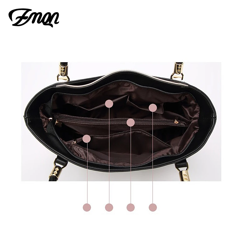 ZMQN Luxury Handbags Women Bag Designer 2019 PU Soft Leather Shoulder Bags for Women Famous Brand Fashion Woman Bag Kabelka A863