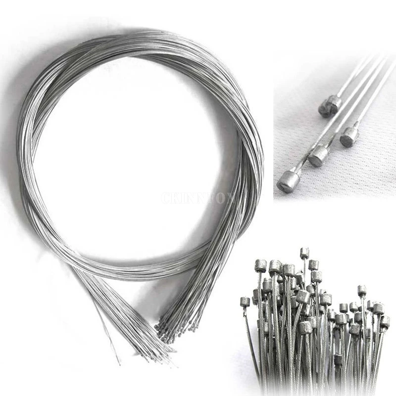 

DHL 200PCS Road MTB Bike Fixed Gear Bicycle Brake Line Shift Cable Shifter Gear Brake Cable Sets Core Inner Wire Steel 2mm 2M