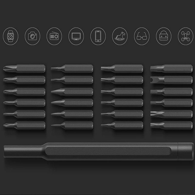 mi jia Wiha, Набор отверток для ежедневного использования, 24 прецизионных магнитных сверла, алюминиевая mi num коробка, отвертка, инструмент для ремонта умного дома