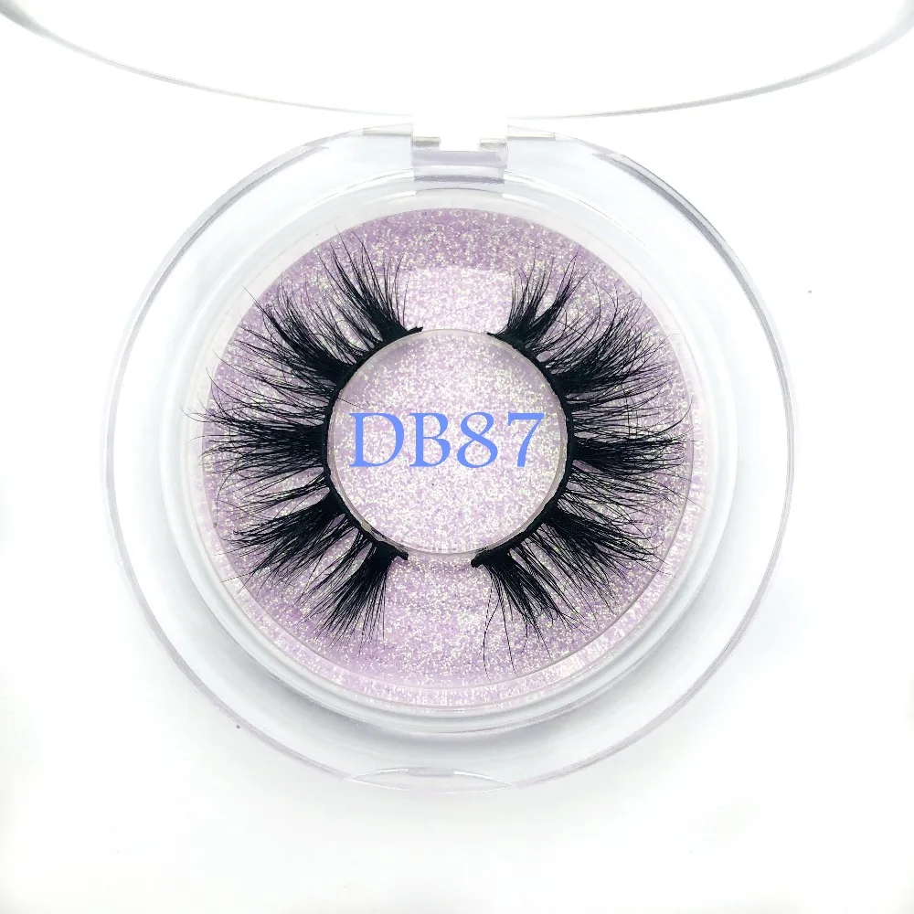 

Buzzme New arrivals 3D mink eyelashes natural false eyelashes DB87 makeup real mink lashes round box