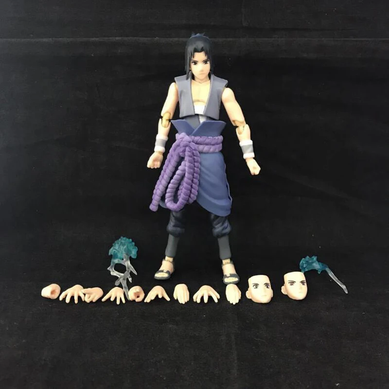

Саске Наруто фигурку подвижные суставы Shippuden Аниме периферийных с коробкой ПВХ 14 см фигурка украшения Y7463