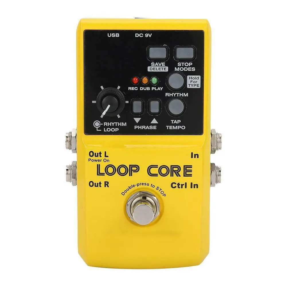 

Core Guitar Effect Pedal Flangerer 99 User Memories Drum rhythm with 40 Patterns Guitarra Effects Guitar Part Accessories