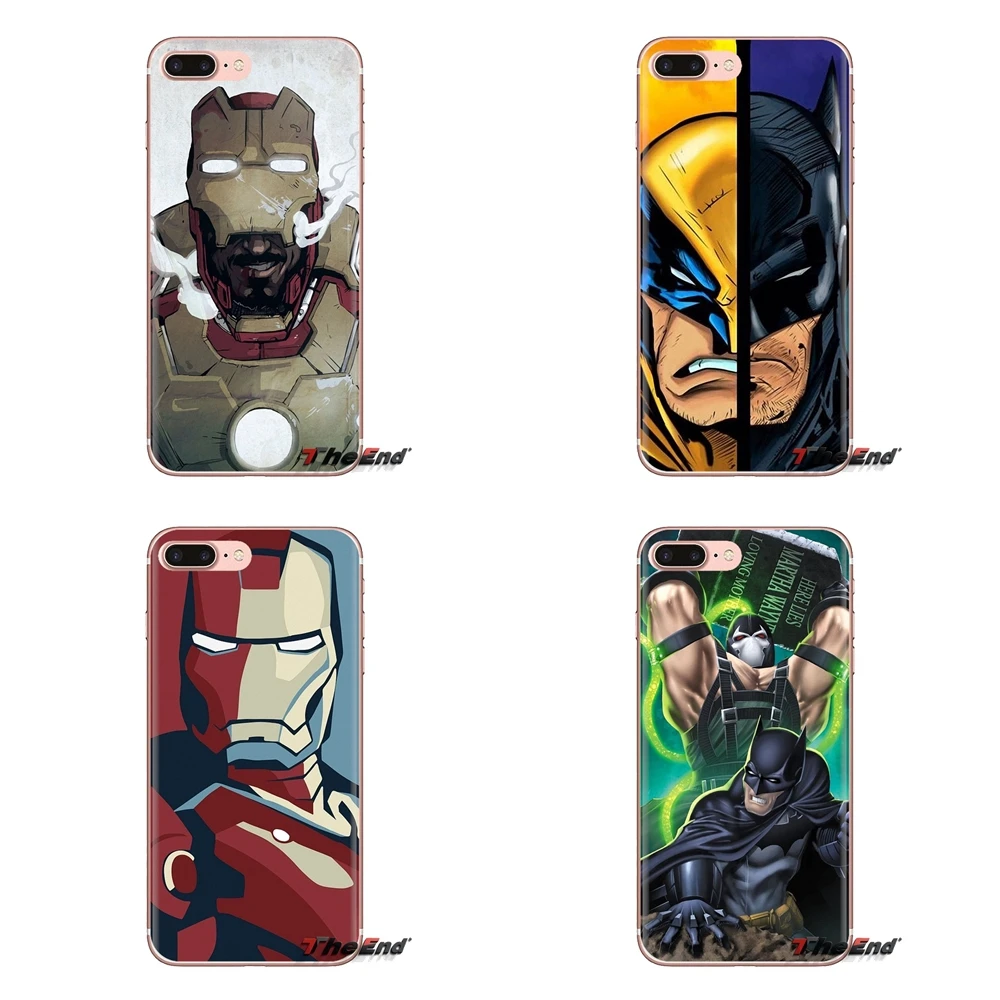 Силиконовый чехол для Huawei Nova 2 3 2i 3i Y6 Y7 Y9 Prime Pro GR3 GR5 2017 2018 2019 Y5II Y6II Comics Vintage Batman Iron Man