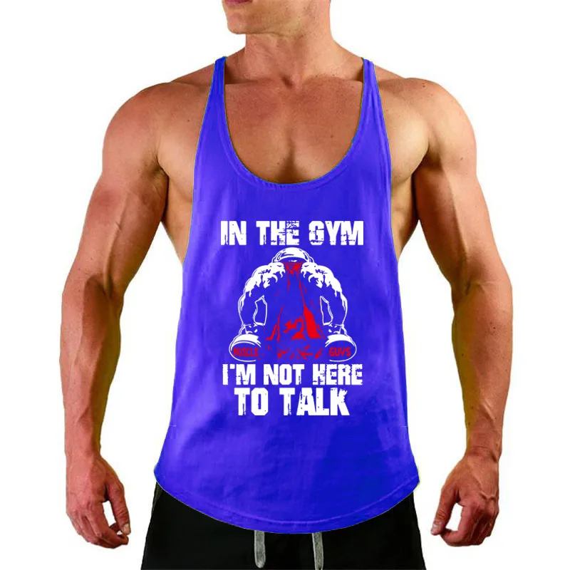 Muscleguys спортивные костюмы Стрингер майка Мужская Спортивная для занятий