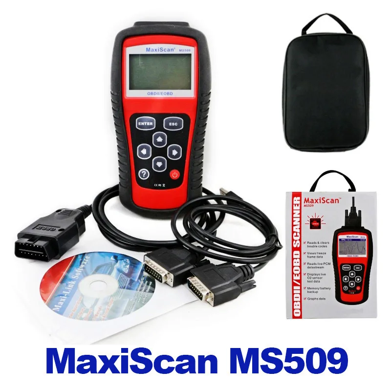 Car Code Reader Autel MS509 OBDII OBD auto OBD2 Scanner Maxiscan MS 509 Automotive Diagnostic Tool