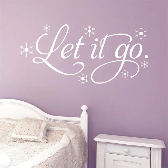 Let It Go Cartoon Wall Quote Stickers Vinyl Decal Living Room Home Let It Go Cartoon Wall Quote Stickers Vinyl Decal Living Room Home Decoration Nursery Decor